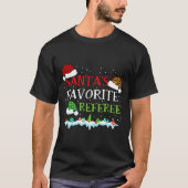 Santa's Favorite Referee Fun Christmas  Tシャツ (正面)