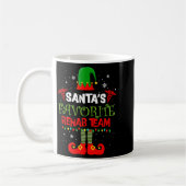 Santa's Favorite Rehab Team Elf Physical Therapy C コーヒーマグカップ (左)