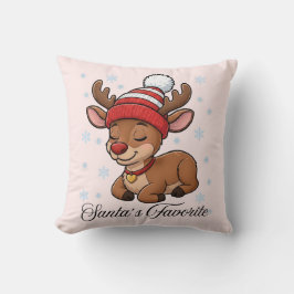Santa's Favorite Reindeer Christmas  クッション