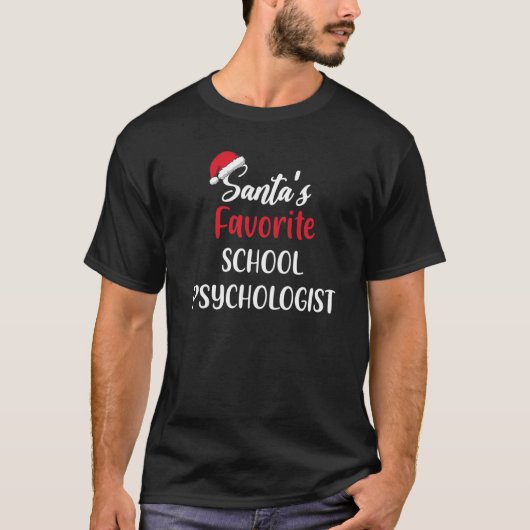 Santas Favorite School Psychologist Christmas 1 Tシャツ (正面)