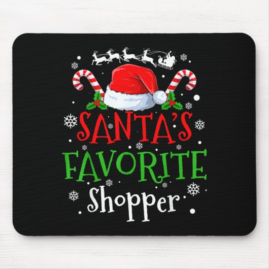 Santa's Favorite Shopper Christmas Party マウスパッド (正面)