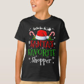 Santa's Favorite Shopper Christmas Party  Tシャツ (正面)
