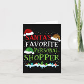 Santa's Favorite Shopper Fun Christmas Consultant  カード (正面)