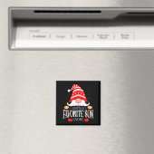 Santas Favorite Son Gnome Matching Christmas Paja  マグネット (インサイチュ (食洗機))