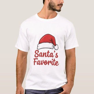 "Santa's Favorite" T-Shirt | Funny Christmas Tシャツ