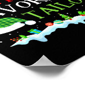 Santa's Favorite Tailor Fun Christmas Alterations  ポスター (角)