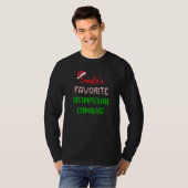 Santas Favorite Trampoline Gymnast  Trampoline Chr Tシャツ (正面フル)