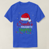 Santa's Favorite Trapper Santa Hat Lights Tシャツ (デザイン正面)