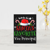 Santa's Favorite Vice Principal Christmas Party  カード (黄色い花)