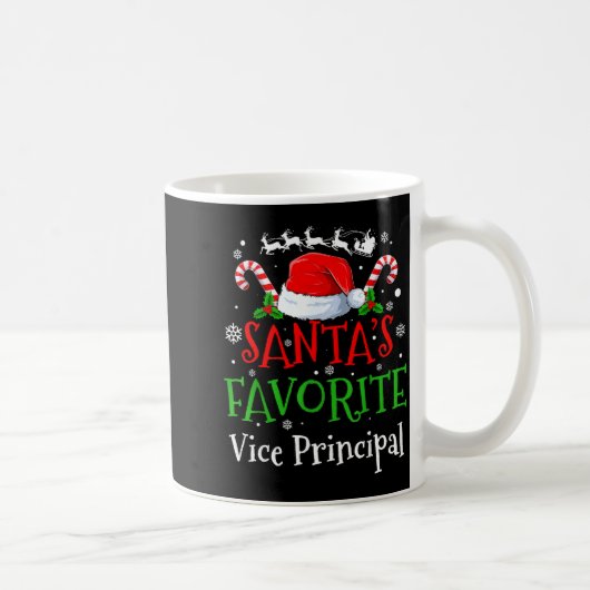 Santa's Favorite Vice Principal Christmas Party  コーヒーマグカップ (右)