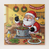 Santa's Festive Christmas Chef ジグソーパズル (縦)
