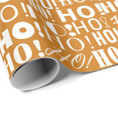 Santa's Festive HO! HO! HO! Greeting, Punch Orange ラッピングペーパー (ロールコーナー)