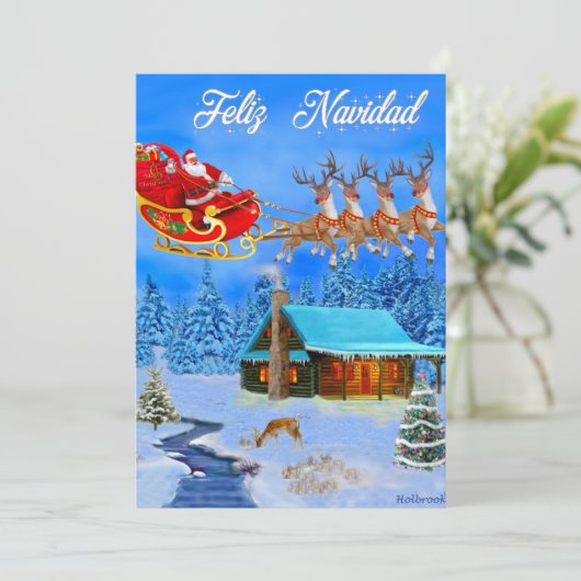 SANTA'S FLYING REINDEER SLEIGH シーズンカード (スタンド正面)