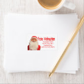 Santa's Frohe Weihnachenクリスマスラベル ラベル (インサイチュ)