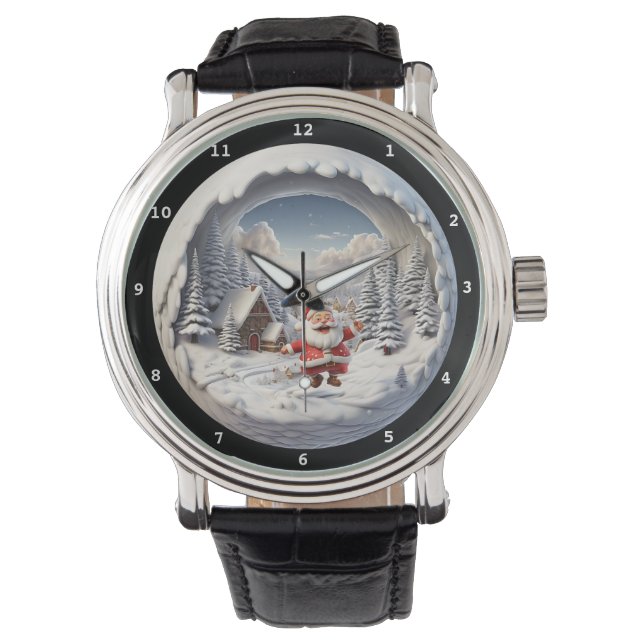 Santa's Gift Journey Winter Wristwatch 腕時計 (正面)