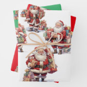 Santa's Gift Parade Wrapping Paper ラッピングペーパーシート (インサイチュ)