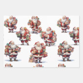 Santa's Gift Parade Wrapping Paper ラッピングペーパーシート (正面)