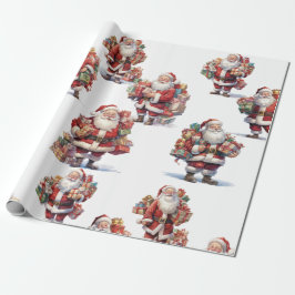 Santa's Gift Parade Wrapping Paper ラッピングペーパー