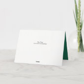 Santa's Gift Shiba Inu Dog Christmas シーズンカード (裏面)