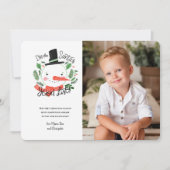 Santa's Good Listフォトグリーティングカード シーズンカード (正面)