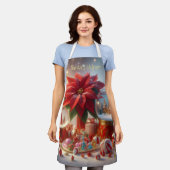 Santa's Helper エプロン (着用した状態)