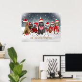 Santa's Helpers Merry Christmas Poster ポスター (ホームオフィス)