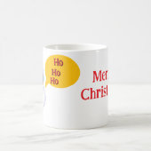Santa's HO HO HO Merry Christmas コーヒーマグカップ (中央)
