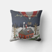 Santa's Hot Air Balloon クッション (裏面)