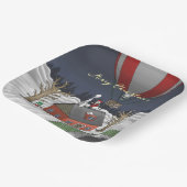 Santa's Hot Air Balloon ペーパープレート (傾斜あり)