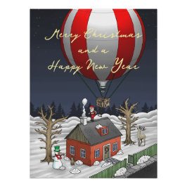 Santa's Hot Air Balloon ポスター
