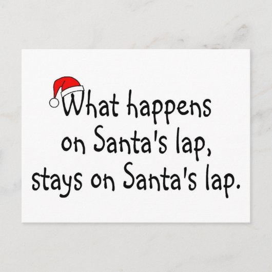 Santas Lapで起こることSantas Lap Stays Lap 2 シーズンポストカード (正面)