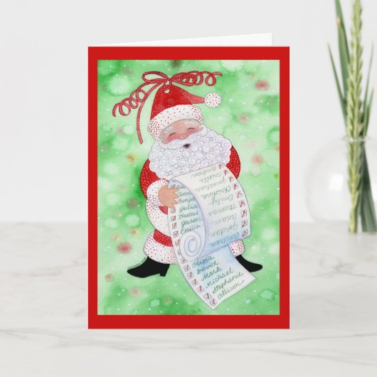 Santa's List Greeting Card #2 シーズンカード (正面)