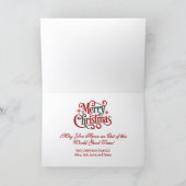 Santa's Little Alien Helpers Christmas シーズンカード (内部)