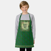 Santa's Little Helper （カスタマイズ可能） エプロン (着用した状態)