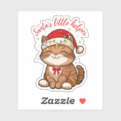 Santa's Little Helper Cat Sticker シール (シート)