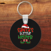 Santa's Little Helper Espresso Martini Christmas T キーホルダー (正面)