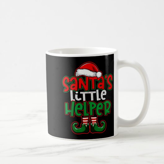 Santa's Little Helper Espresso Martini Christmas T コーヒーマグカップ (右)