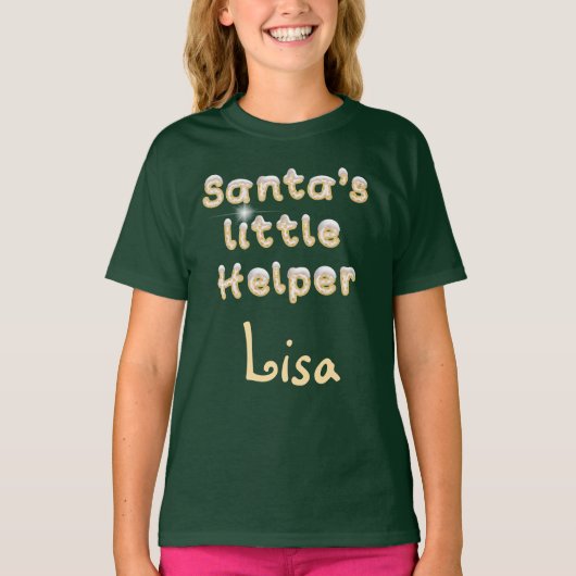 Santas little Helper Lisa T-Shirt Tシャツ (正面)