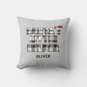Santa's little helper Personalized  クッション (正面)