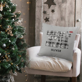 Santa's little helper Personalized  クッション