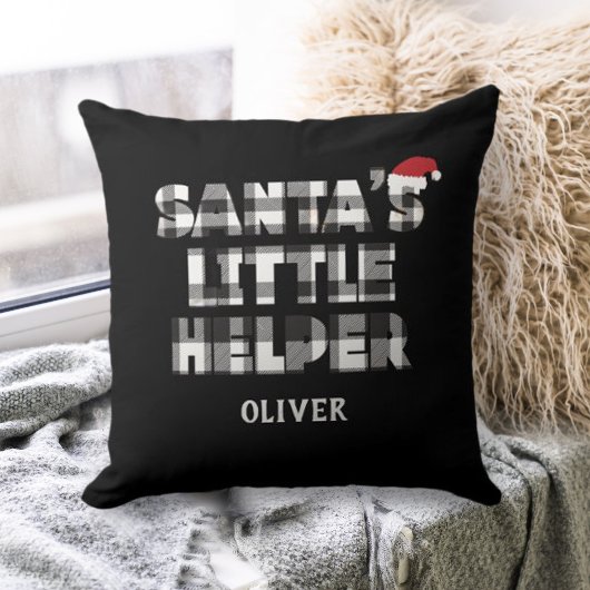 Santa's little helper Personalized  クッション