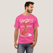 Santas Little Helper retro Tシャツ (正面フル)