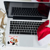 Santa's Little Yelper Cavalier King Charles シール