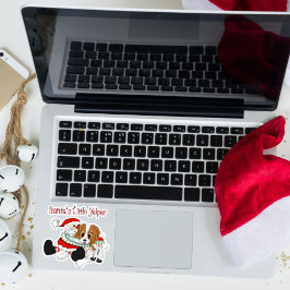 Santa's Little Yelper Cavalier King Charles  シール