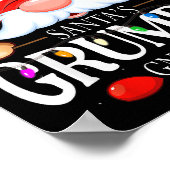 Santa's Mpy Gnome Matching Christmas Pajama  ポスター (角)