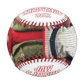 Santa's MVP Merry Christmas Name 2写真 野球ボール (正面)