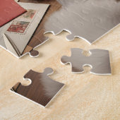 Santas Naughty and Nice List Christmas Desk Scene ジグソーパズル (側面)