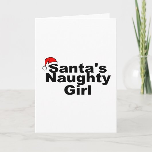 Santas Naughty Girl シーズンカード (正面)