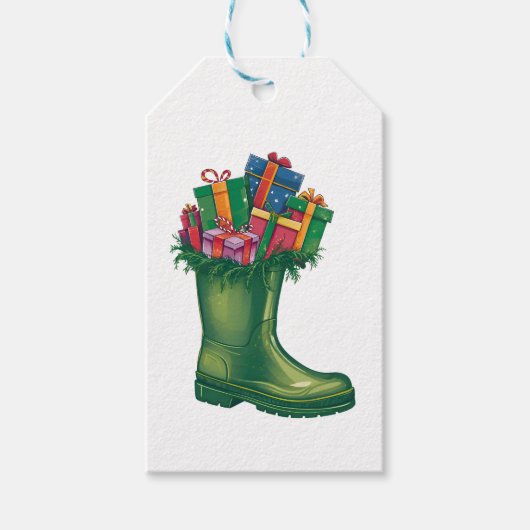 Santa's New Boots ギフトタグ (正面)