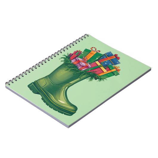 Santa's New Boots ノートブック (左側)